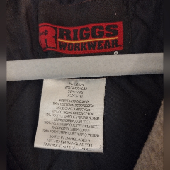 Riggs work wear Wrangler jacket size XL - Picture 3 of 5